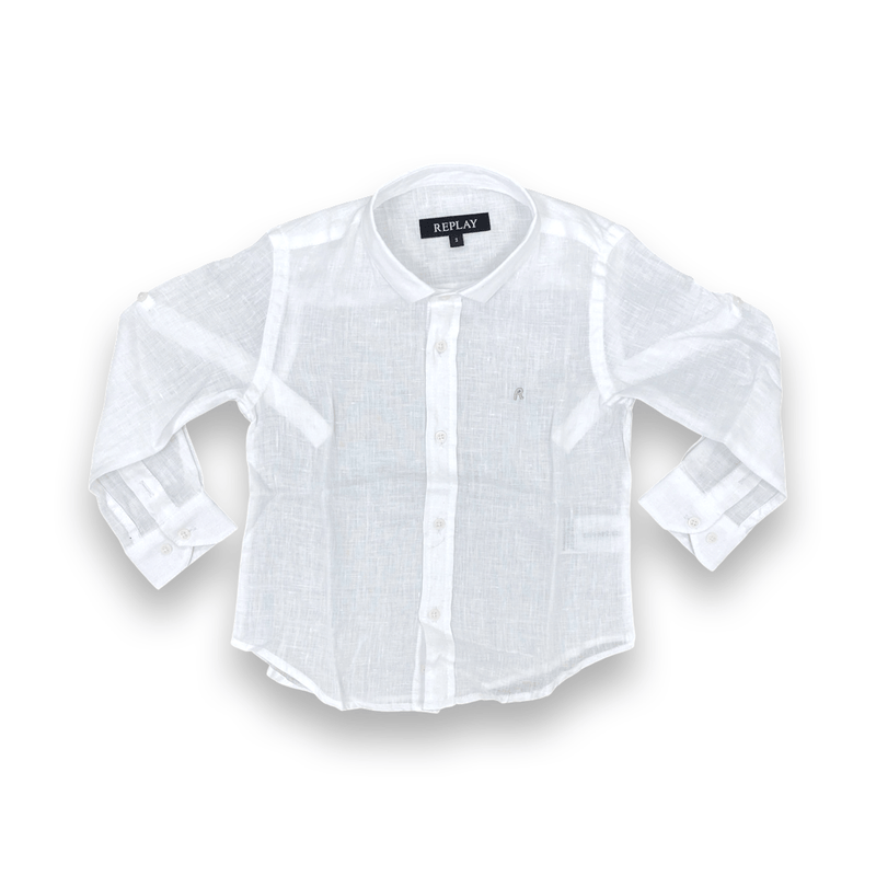 מכופתרת ארוכה לבנים