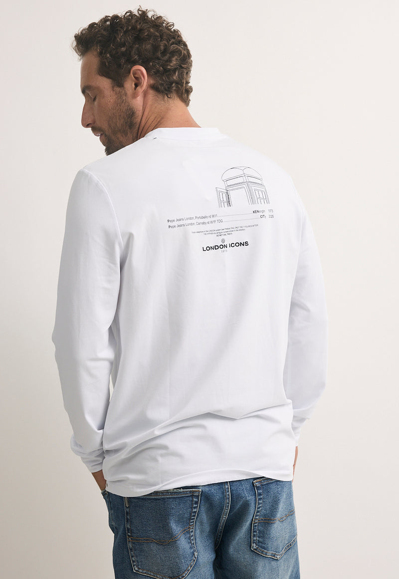 טי-שירט ארוך לגברים מבית פפה ג'ינס