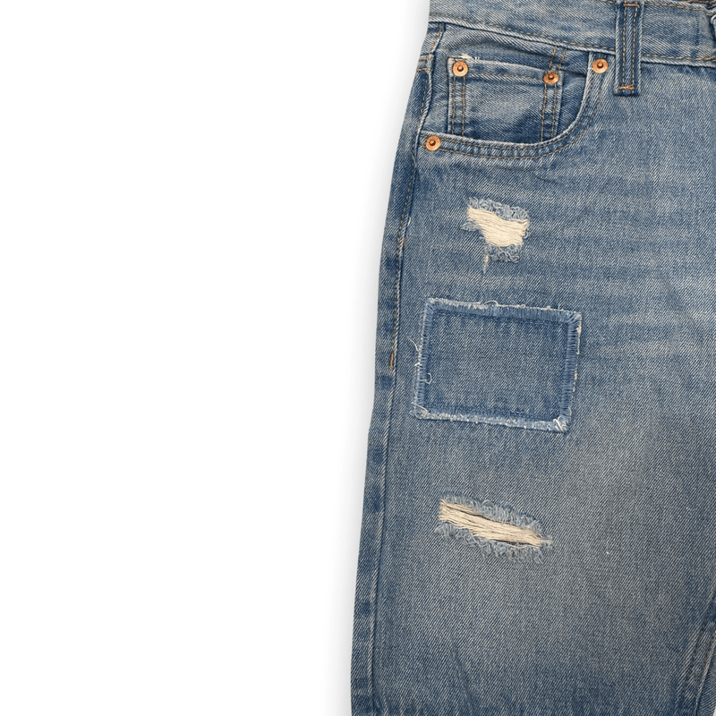 שורט/ ברמודה ג׳ינס לבנים